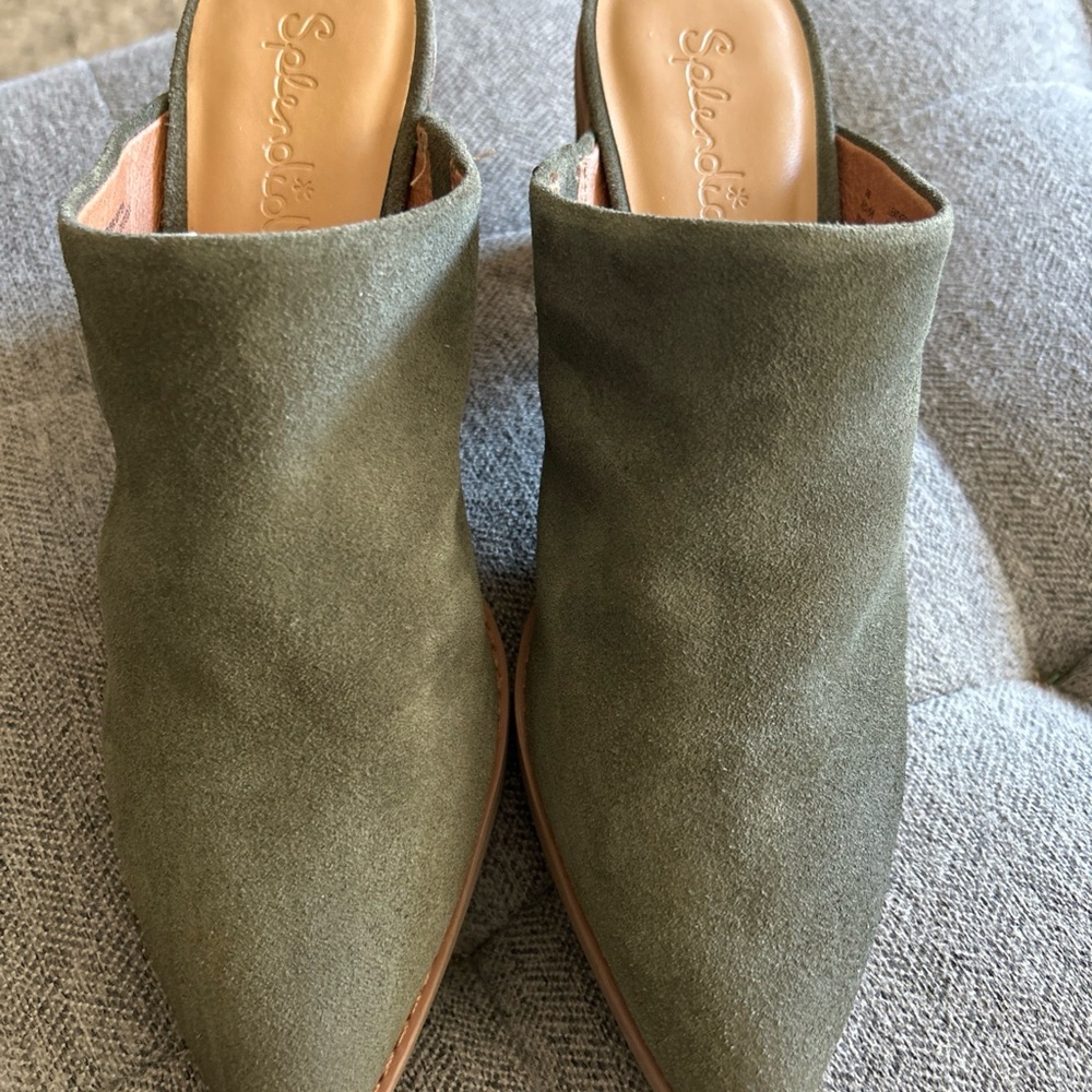 Splendid Sage Green Mules for Women
